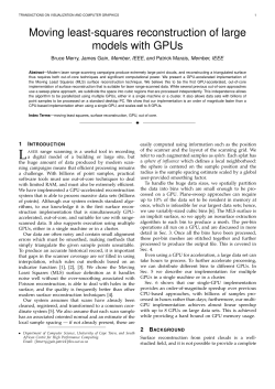 Moving least-squares reconstruction of large models with GPUs