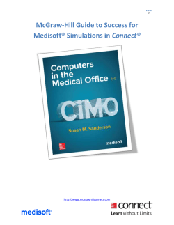 McGraw-Hill Guide to Success for Medisoft&reg; Simulations