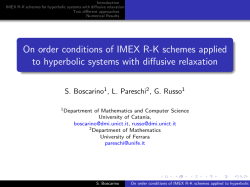 On order conditions of IMEX RK schemes applied to