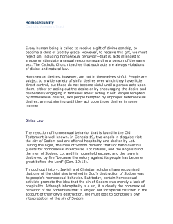 Homosexuality - Catholic Faith Essentials