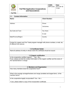 Introduction: The Fair Trade Sustainability`s Fair Trade