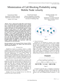 Minimization of Call Blocking Probability using Mobile Node velocity