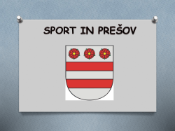 Sport in Presov