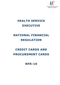 NFR-10 Credit Cards and Procurement Cards
