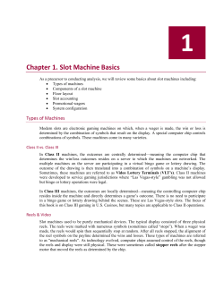 Chapter 1. Slot Machine Basics