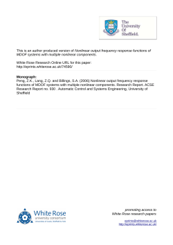 Nonlinear output frequency response functions of MDOF systems