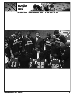 Coaching Staff - Morgan State Athletics