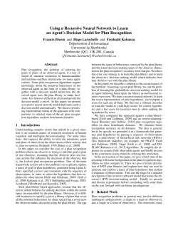 Using a Recursive Neural Network to Learn an
