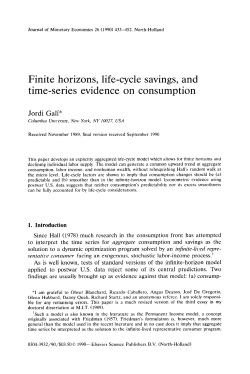 Finite horizons, life-cycle savings, and time