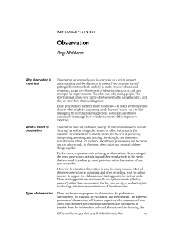 Observation - Oxford Academic