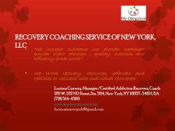 recovery coaching service of new york, llc