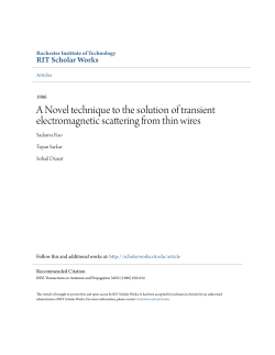 A Novel technique to the solution of transient electromagnetic