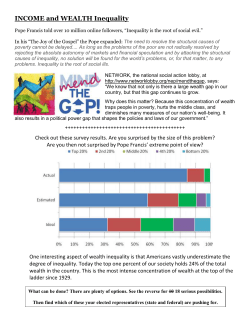 INCOME and WEALTH Inequality