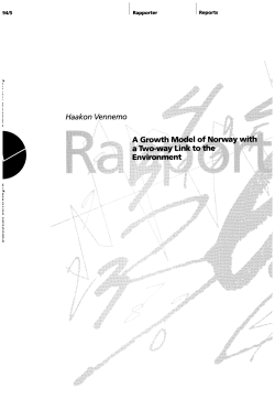 A Growth Model of Norway with a Two-way Link to the
