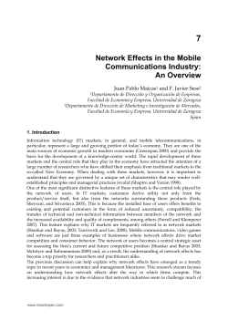 Network Effects in the Mobile Communications Industry