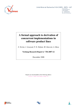 A formal approach to derivation of concurrent