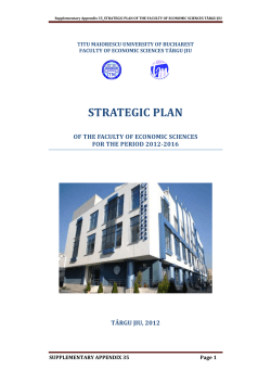 Supplementary Appendix 35 _STRATEGIC PLAN OF THE