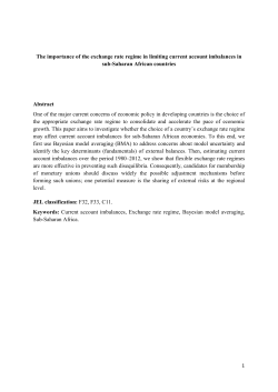 The importance of the exchange rate regime in