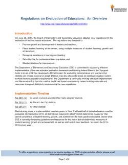 Evaluation of Administrators and Teachers: an overview of proposed