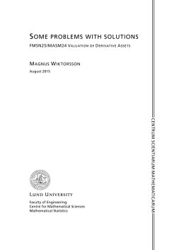 SOME PROBLEMS WITH SOLUTIONS