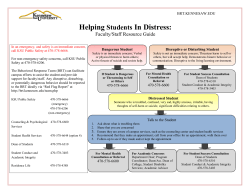 Helping Students In Distress
