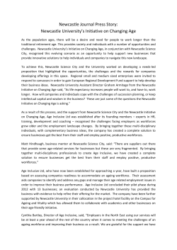 Newcastle University`s Initiative on Changing Age