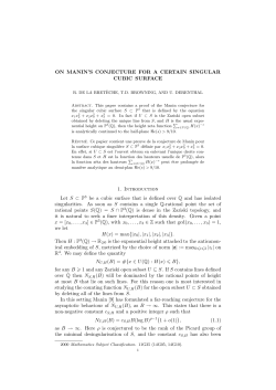 On Manin`s conjecture for a certain singular