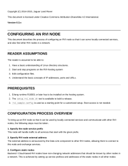 configuring an rvi node