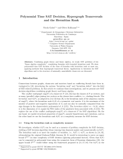 Polynomial Time SAT Decision, Hypergraph Transversals and the