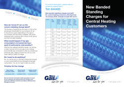 New Banded Standing Charges for Central Heating