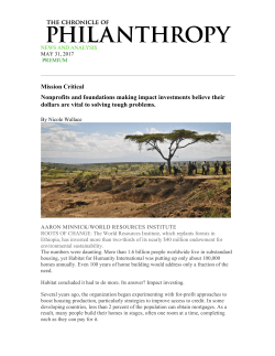 Mission Critical Nonprofits and foundations making impact