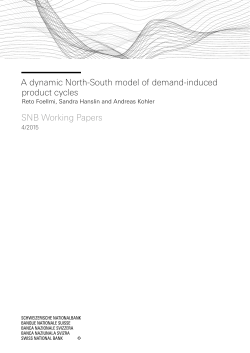 A dynamic North-South model of demand