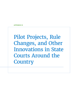Pilot Projects, Rule Changes, and Other Innovations in State