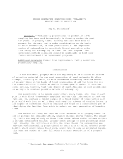 Second-Generation Selection with Probability Proportional to