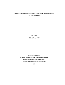 Model Checking Concurrent and Real-Time Systems