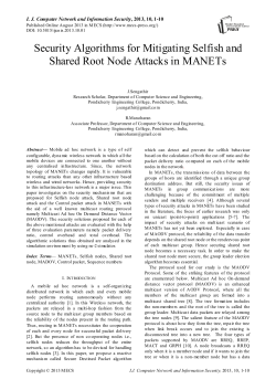 Security Algorithms for Mitigating Selfish and Shared Root Node