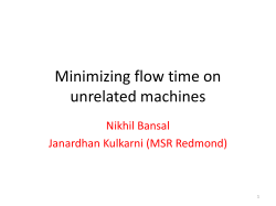 Minimize flow time (via iterated rounding)