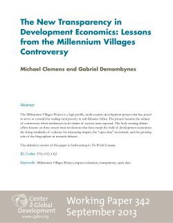 The New Transparency in Development Economics: Lessons from