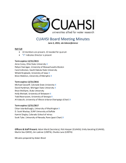 CUAHSI Board Meeting Minutes June 2, 2015, via teleconference