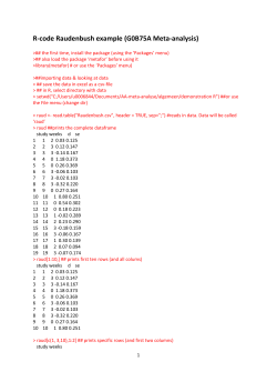 R code Raudenbush example without output