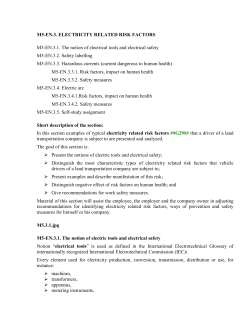 M5-EN.3. ELECTRICITY RELATED RISK FACTORS M5