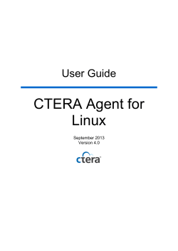 CTERA Agent User Guide for Linux