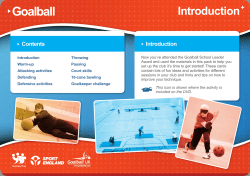 Goalball - Youth Sport Trust