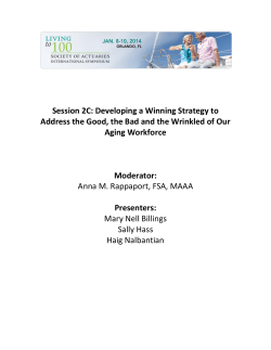 Session 2C: Developing a Winning Strategy to Address the Good
