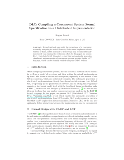 DLC: Compiling a Concurrent System Formal