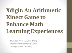 An Arithmetic Kinect Game to Enhance Math Learning Experiences