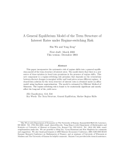 A General Equilibrium Model of the Term Structure of Interest