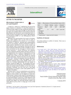 IBD prevalence in Baltic states or just a guessing game?
