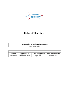 Rules of Shooting