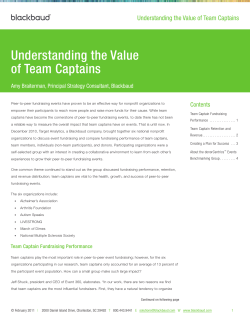 Understanding the Value of Team Captains